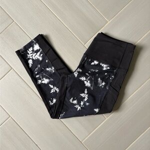 The North Face Women’s Black and White Floral Leggings